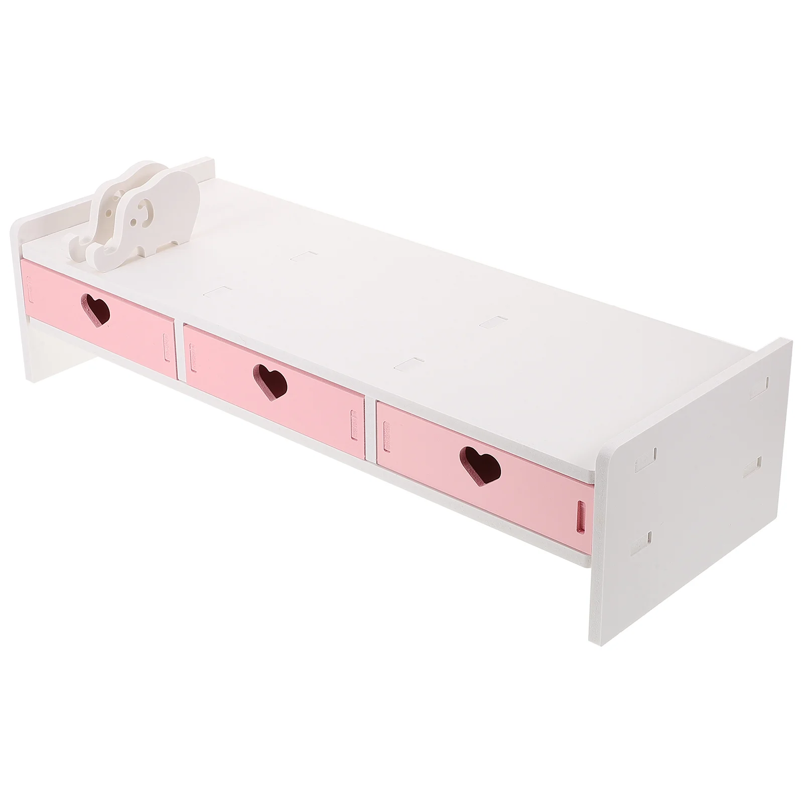 Подставка для монитора стойка экрана ноутбука симпатичная полка с ящиком