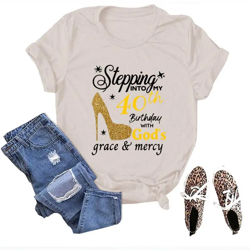 Новая летняя модная футболка в европейском стиле с коротким рукавом и