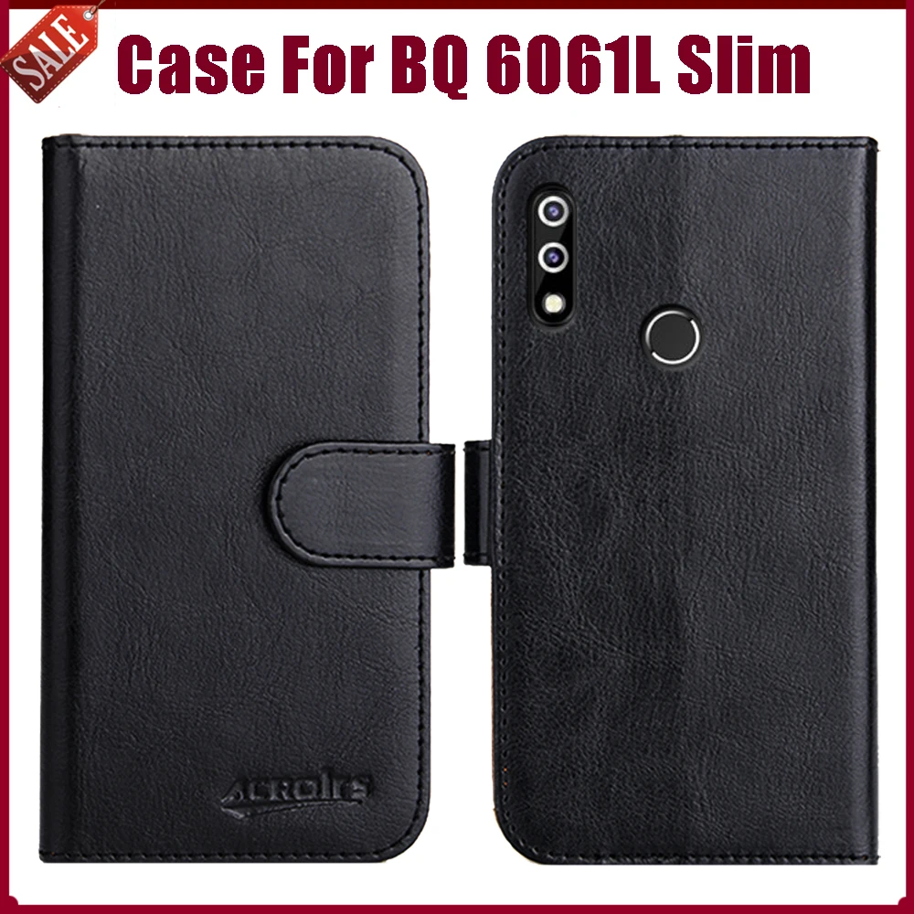 

Горячая распродажа! BQ 6061L Тонкий чехол 6,09 "модный флип-чехол 6 цветов мягкий кожаный кошелек задняя крышка для телефона BQ 6061L Тонкий чехол