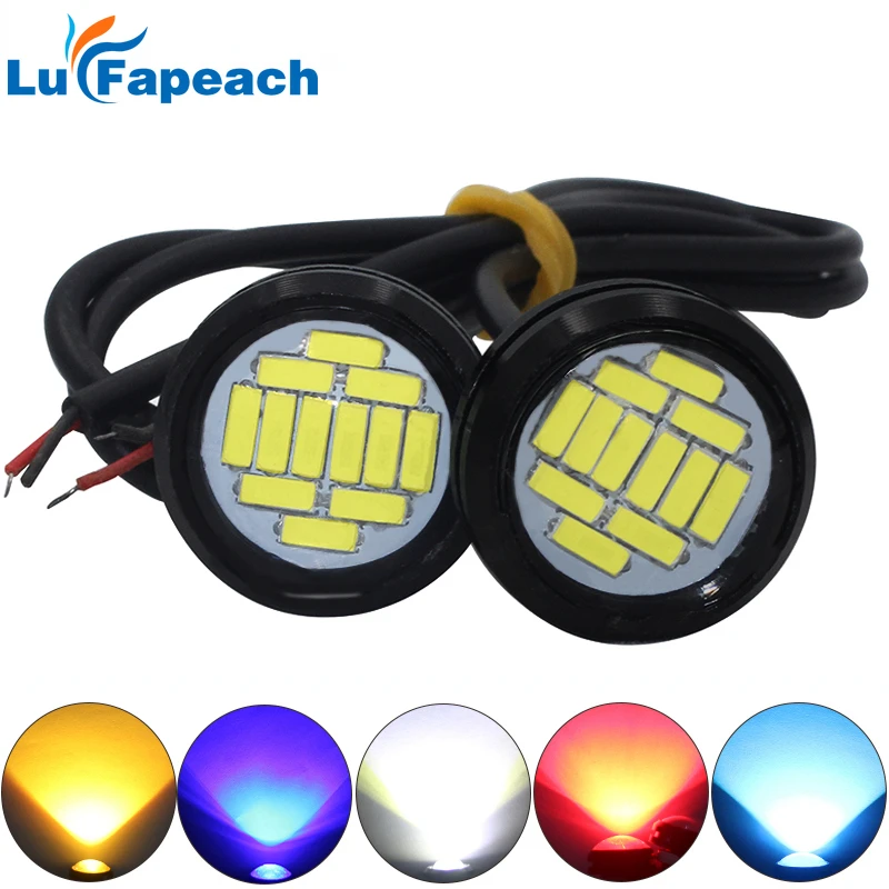 

2 шт., автомобильный фонарь Eagle Eye в сборе, автомобильные DRL, светодиодные дневные ходовые огни, резервная белая парковочная сигнальная лампа, универсальные аксессуары