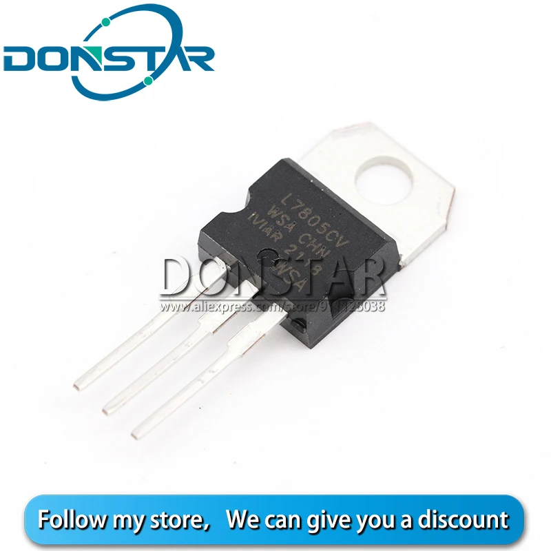 Регулятор напряжения IC 7805CV TO-7805 Новый 10 шт. L7805CV LM7805 TO220 L7805 220