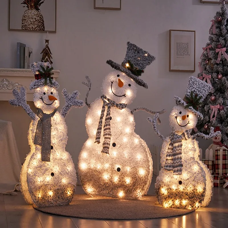 

Рождественские куклы, украшения, короткая плюшевая принцесса, кукла Санта-Клаус, снеговик, украшения для рождественской елки, статуэтка, снеговик