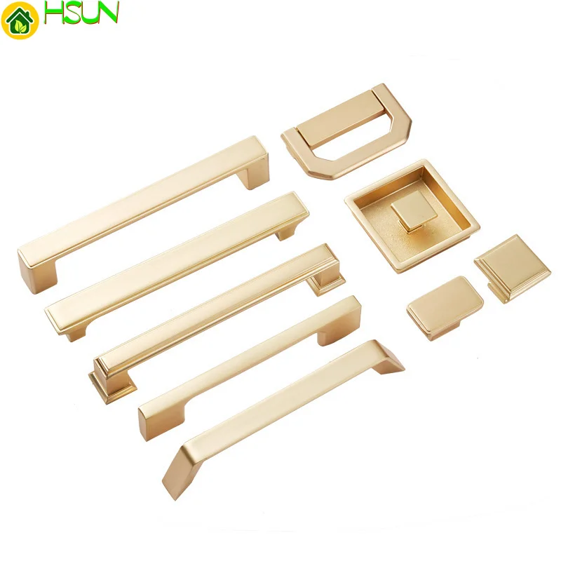 Оригинальная золотая ручка одно отверстие легкая роскошный стиль шкаф ящик