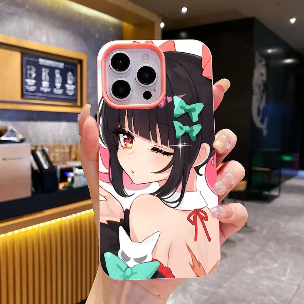 Фото Чехол для телефона ZZZ Nangong Yu Jelly двухслойный розовый для iPhone 17 16 15 14 13 12 11 Air Pro Max Plus, защитный №5