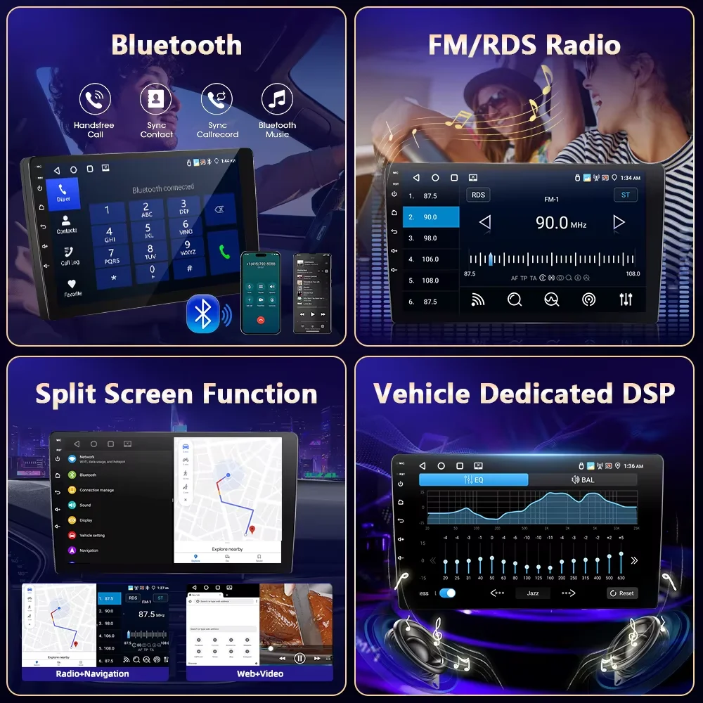 Фото Беспроводной CarPlay Android Auto для GAZ Gazelle Business 2010-2021, Android 16, 8-ядерный процессор, головное устройство, автомобильная магнитола, 4G, 2 DIN, автомагнитола №4