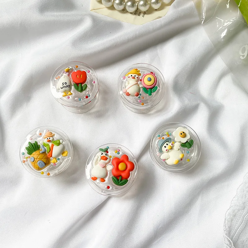 INS корейский мультяшный утка держатель для телефона Griptok поддержка IPhone Samsung