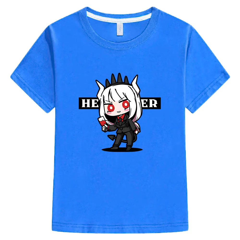 

Helltaker Aesthetic Printed Anime T-shirt Regular Fit 100% Cotton Cute Manga/comic Tee-shirt Funko Pop Boys/girls Large Tshirts