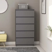 buffets and drawer sideboard cabinet with storage home modern decor gray 23 6x13 7x47 6 chipboard