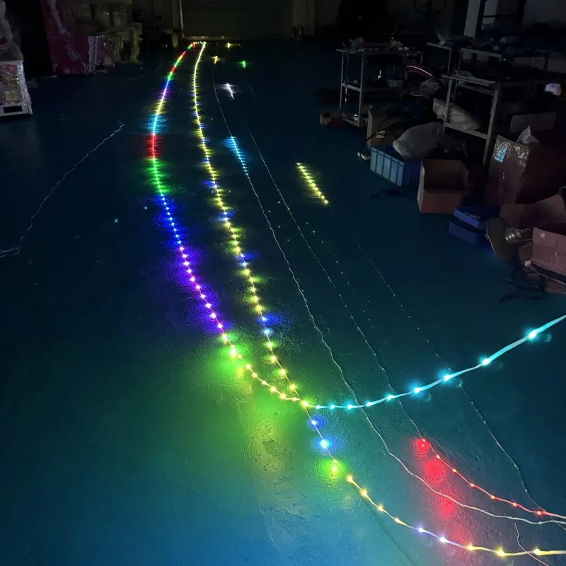 Гирлянда длиной 15 м/20 м для украшения линий большая треугольная фотовспышка