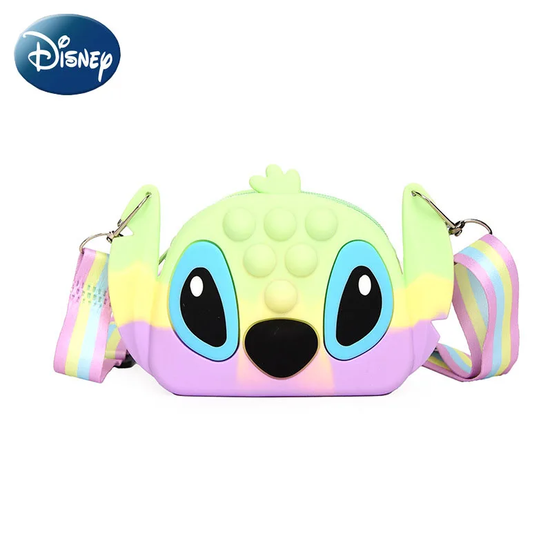 

Новинка 2022, модная силиконовая сумка-мессенджер на одно плечо для девушек, с мультяшным стичем