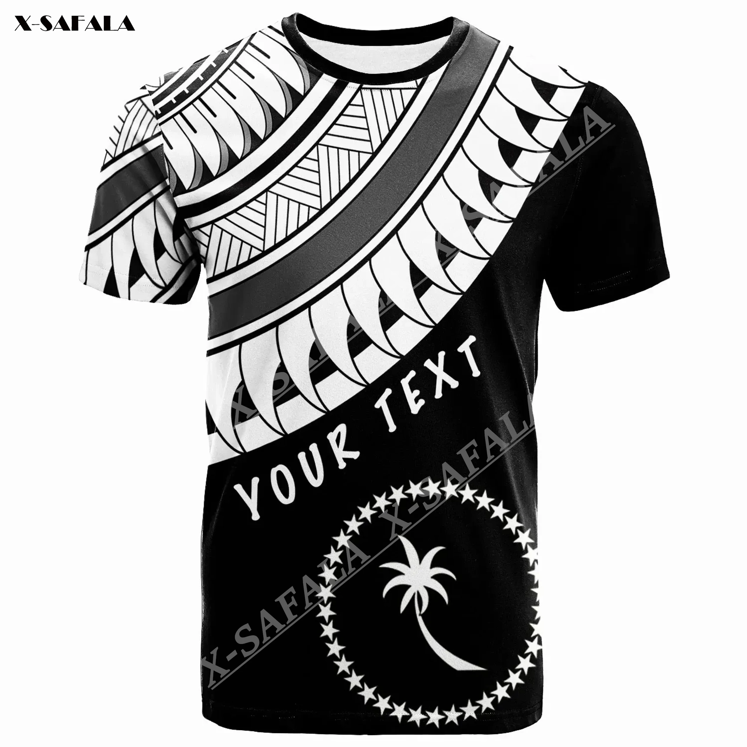 

Chuuk Custom Text Personalised Ginger Lei White 3D Print Slim Men T-Shirts Tops Tees Short Sleeve Casual Quick Dry Breathable