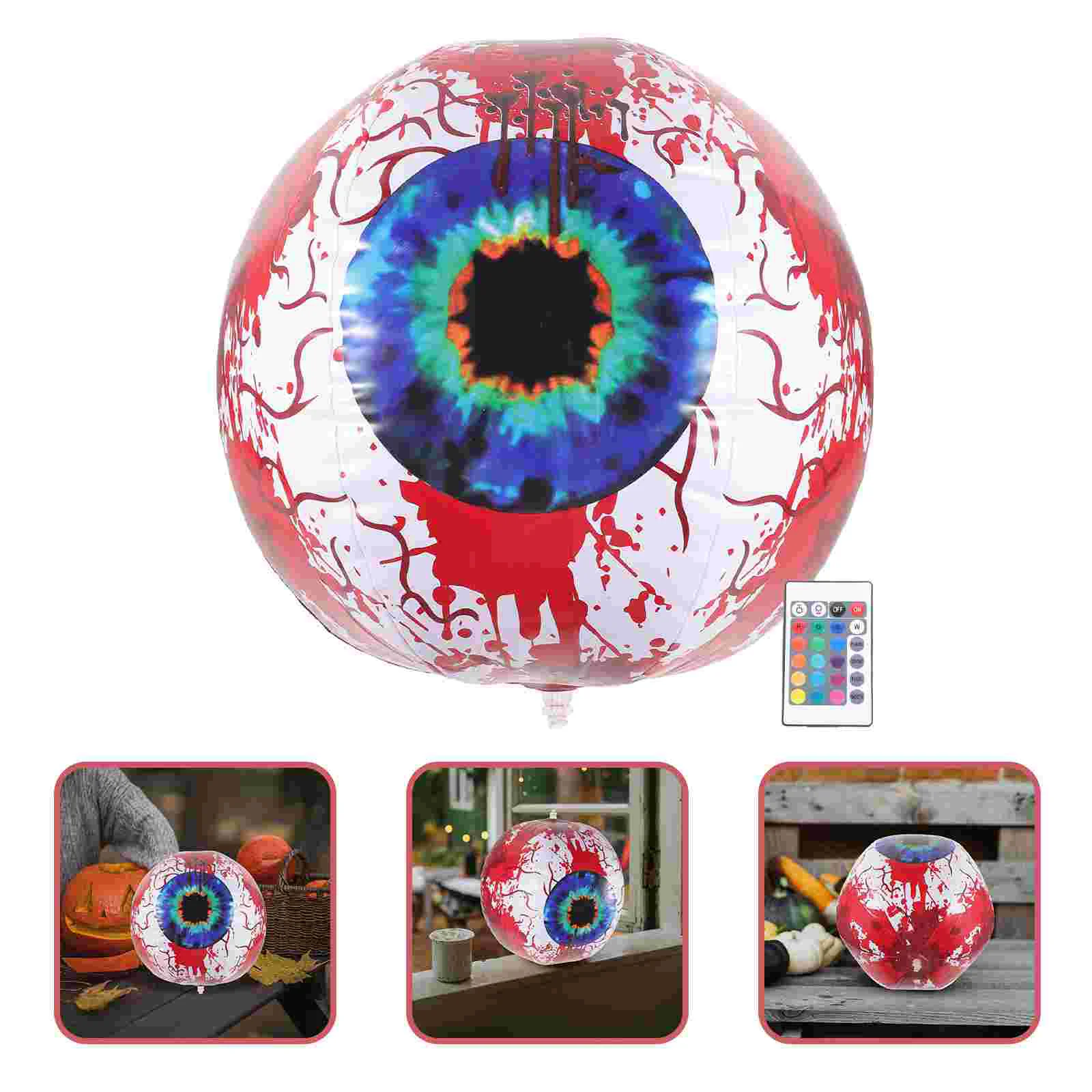 Орнамент Хэллоуин украшения для бассейна надувные огни глаз поставки ПВХ на