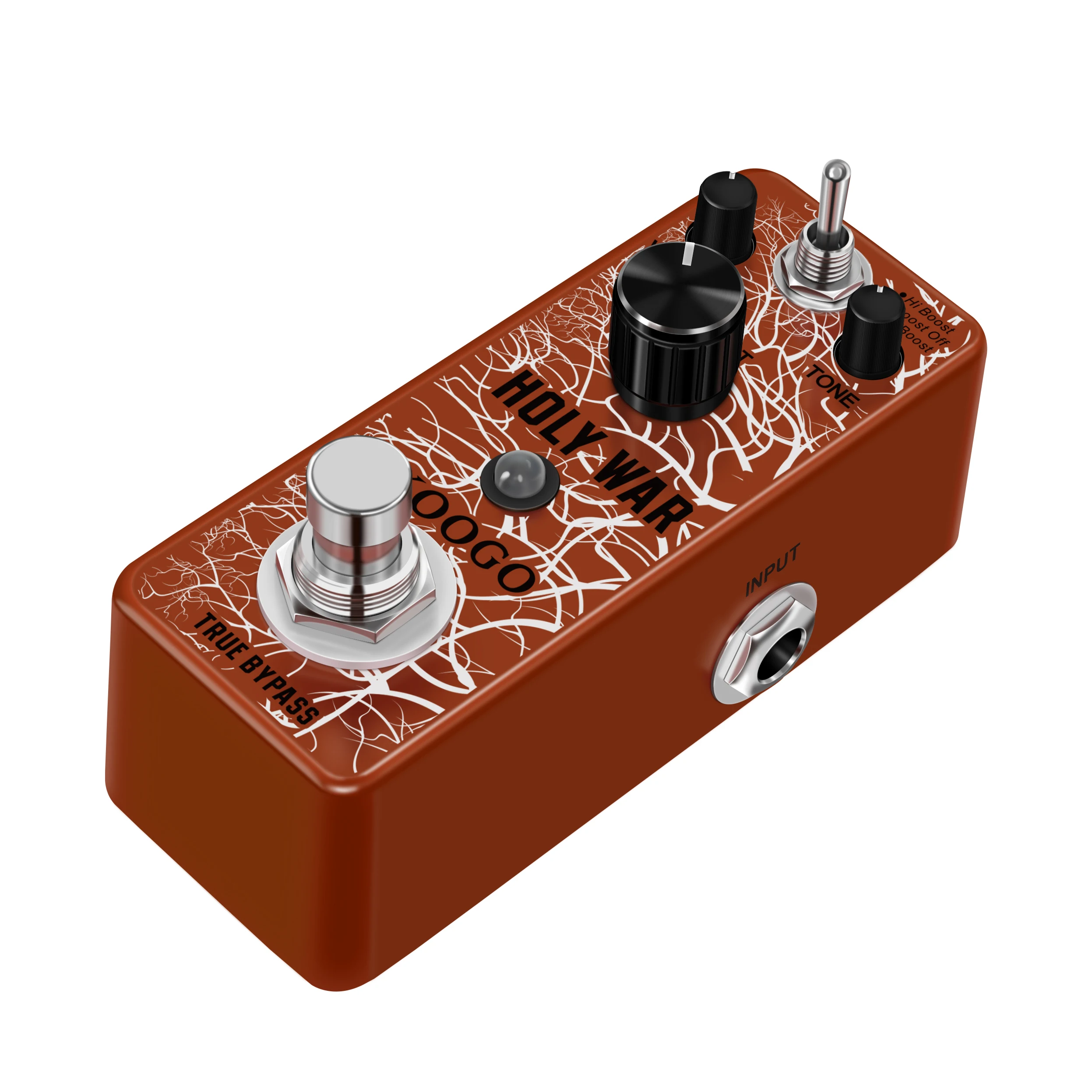 Koogo LEF-305 Heavy Metal Distortion Pedal Holy War Analog Dist Pedal for Electric Guitar Classic 80's Metal Sound True Bypass