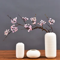 artificial silk flowers sakura rattan kudo cherry blossoms tree branch for fall home table decoration