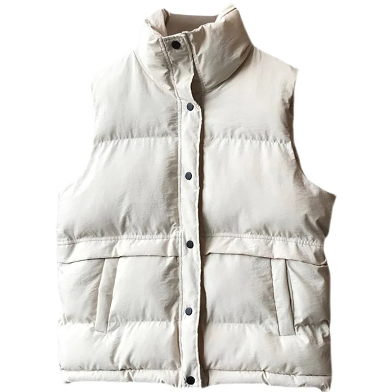 Wholesale 2023 New Big Size Winter Hot Selling Sleeveless Jacket Women's Fashion Casual Warm Womens Vest Female Bisic Coats