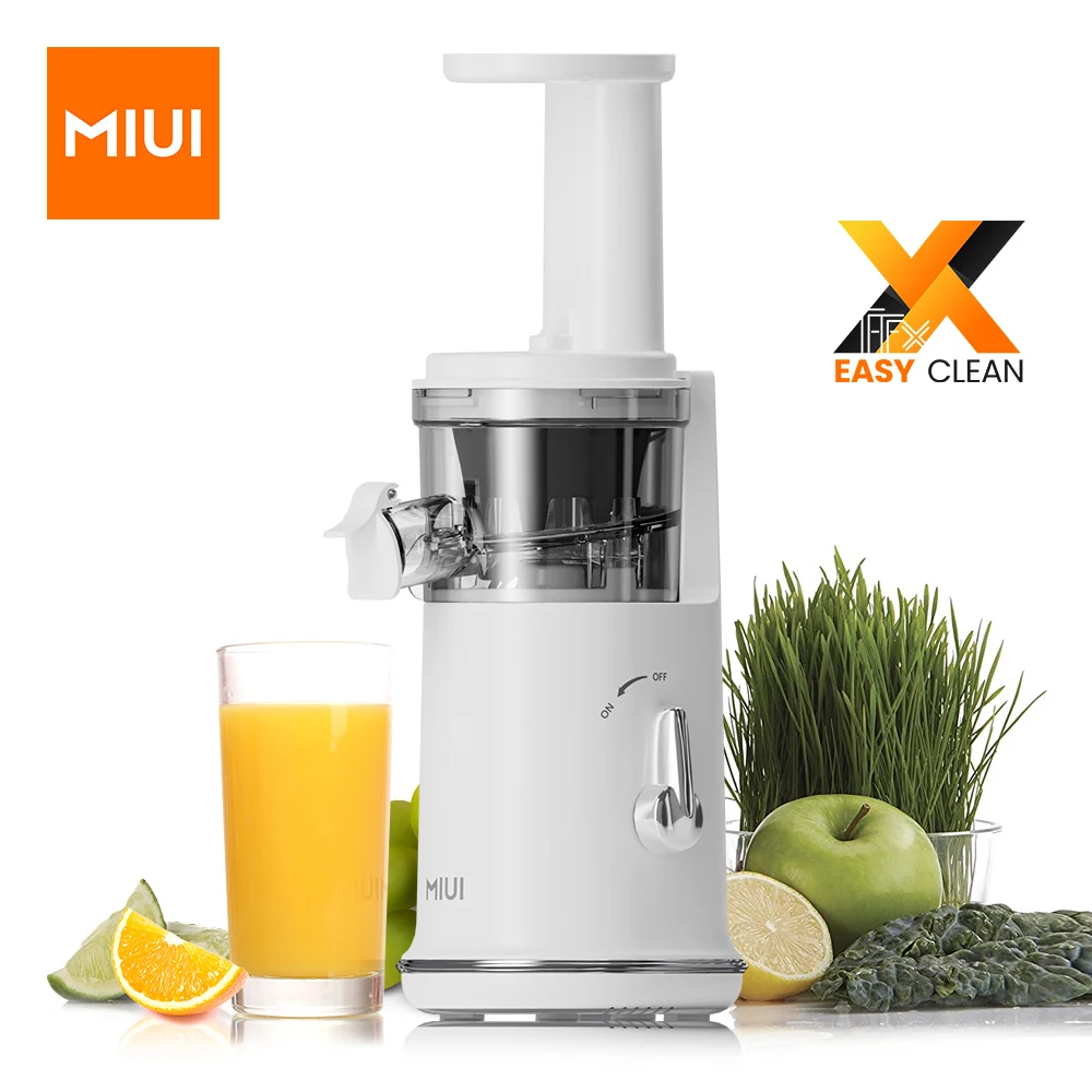 MIUI Petit Slow Juicer, Easy-to-clean Electric Juice Maker, Lemon Fruit Blender, Mini Portable, 120W Multi-Color Model Mini-Pro