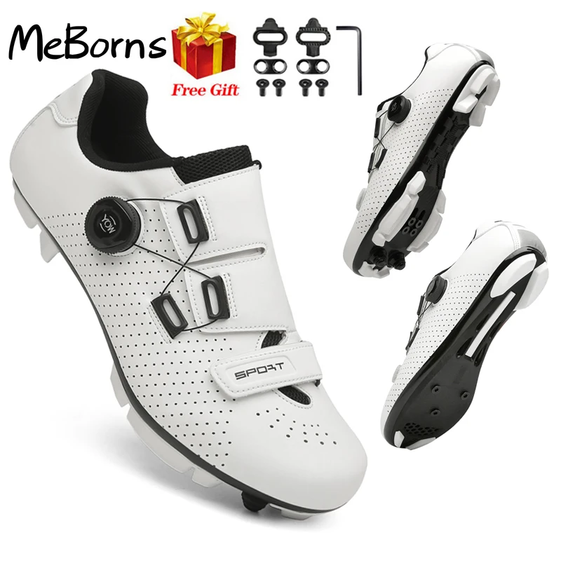 

Mtb Cycling Shoes Cleat SPD Mountain Bike Boots Men Speed Cycling Sneaker Women Flat Pedal Bicycle Shoe Route Road Bike Footwear