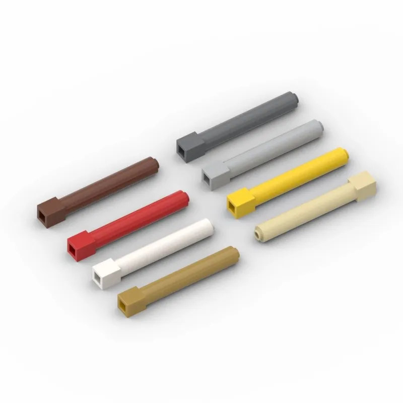 50 шт. MOC 43888 с твердой стойкой 1x1x6 толстая для строительных блоков детали DIY кирпичи