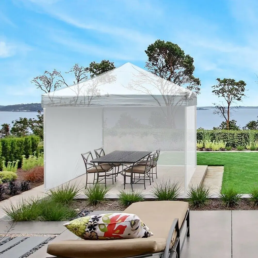 

10x6.6ft Universal Sidewall Panel Canopy Gazebo Side Wall UV30+ White