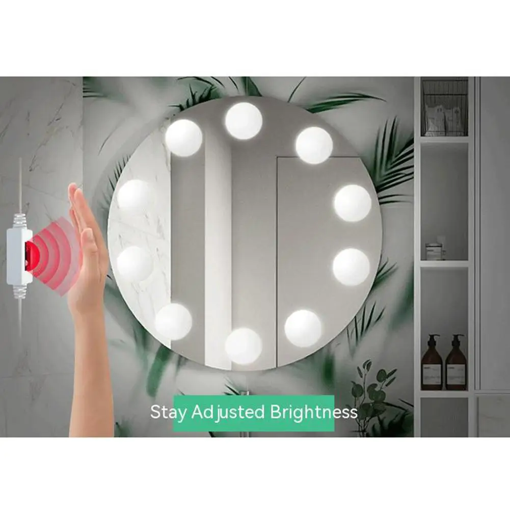 

Led Makeup Mirror Lights Waterproof Dimmable High Brightness Eye Caring Infrared Sensor Vanity Mirror Lights Drop Shipping