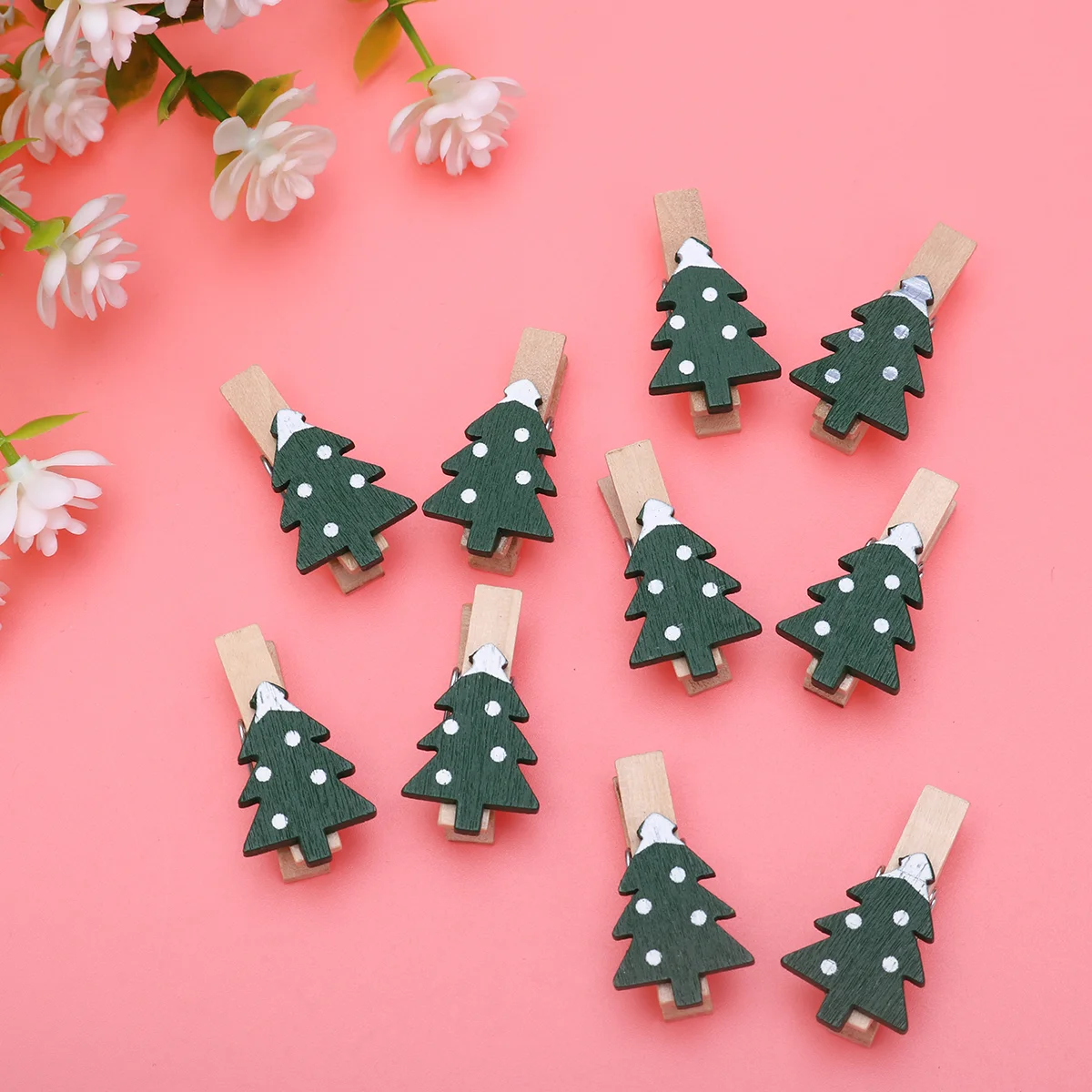 

Christmas Photo Clothespins Mini Wooden Clip Clips Peg Pin Wood Tree Picture Snowflake Clothespin Holidayreindeer Clothes Craft