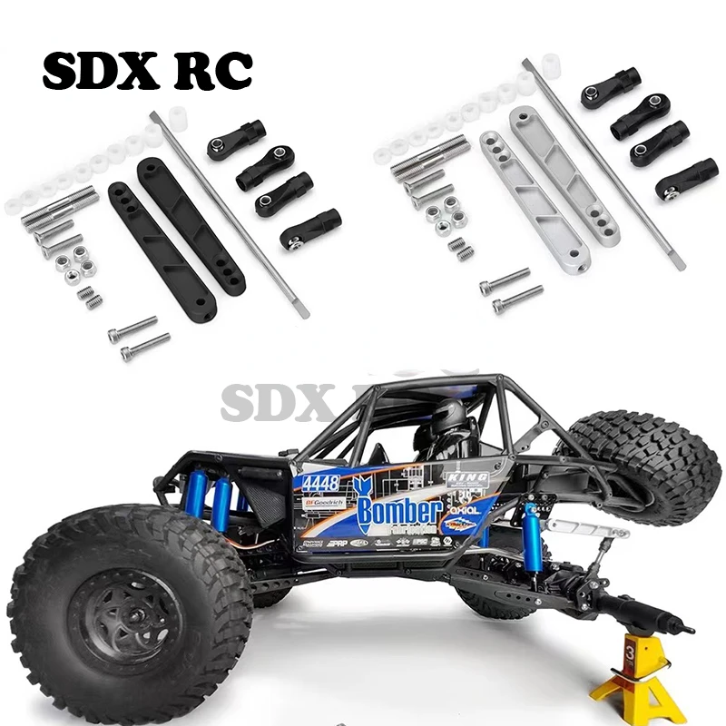 

1 set Aluminum Black Sliver Anti-Tilt Rod for RC Car Axial RR10 90048 90053 yeti 90025 90026 90050 Wraith Upgrade Parts y548