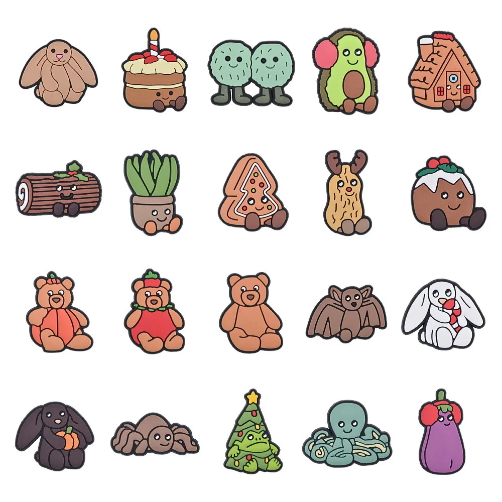 Подвески для обуви с животными из Великобритании аниме-персонаж кролик обувь