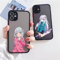izumi sagiri anime phone case matte transparent for iphone 7 8 11 12 13 plus mini x xs xr pro max cover