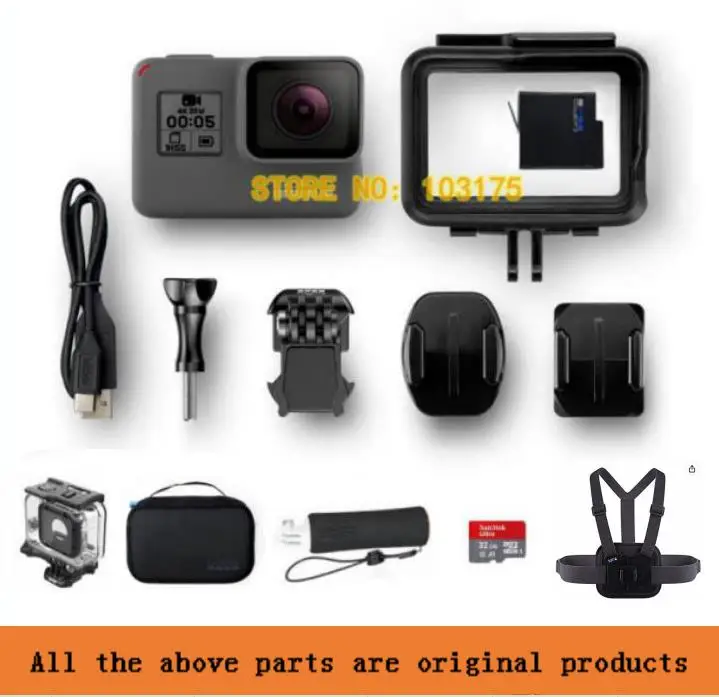 

100% оригинал для GoPro Hero 5 Black 4K Экшн-камера для лыж альпинизма съемки HD видеокамера