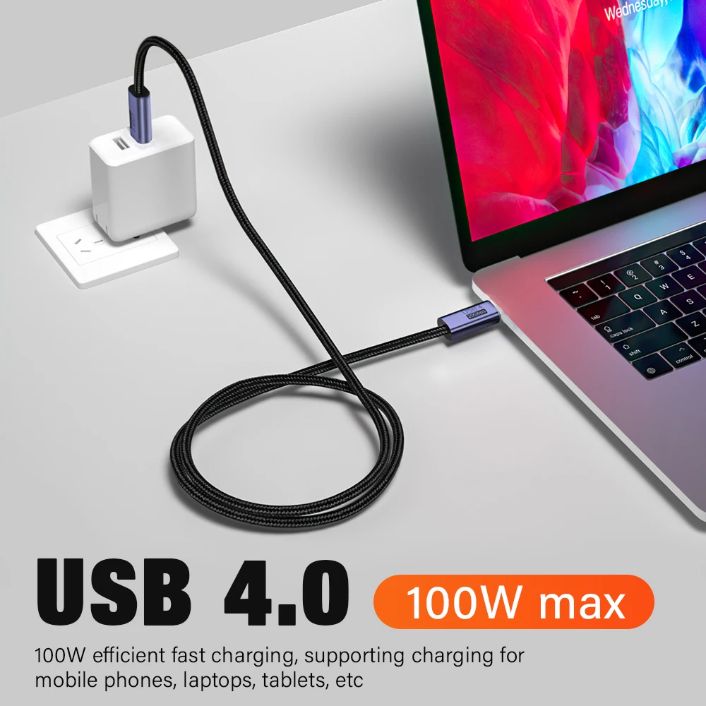 USB4.0 20 Гбит/с Thunderbolt 3 USB-C — PD-кабель 100 Вт 5 А Быстрая Зарядка