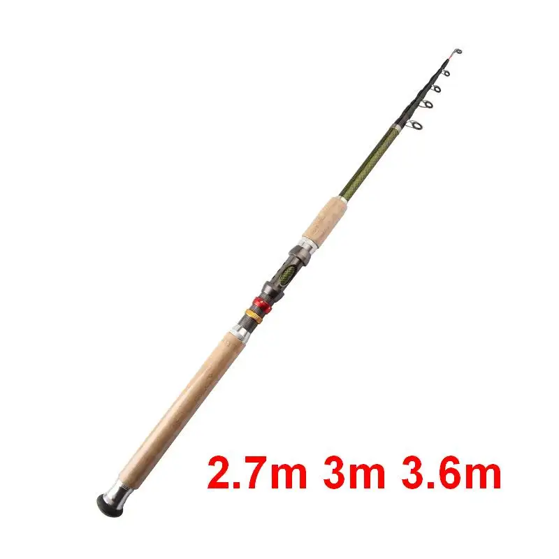 

ZZ295 H Fast 2.1m 2.4m 2.7m 3m 3.6m Telescopic Casting Fishing Rod Carbonfiber Tip Dia. 1.7mm Portable Packing Length about 85cm