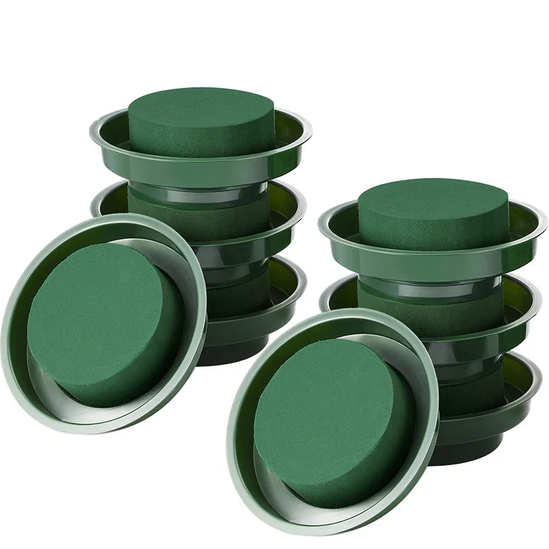 

Набор цветочных композиций «сделай сам», зеленый круглый влажный цветочный пенопласт, свадебные цветы для коридора (цветочный пенопласт с ...