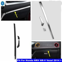 car interior central control panel instrument console decor strips cover trim for honda hrv hr v vezel 2014 2020 accessories
