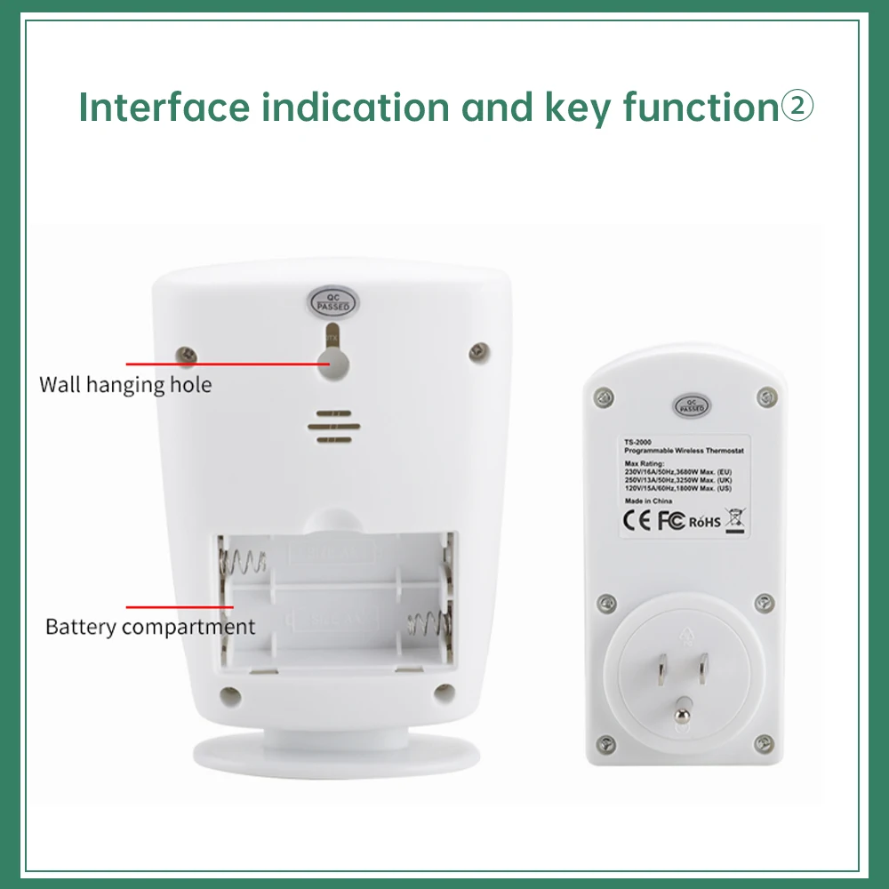 Контроллер температуры ЖК-дисплей беспроводная розетка для контроля умный дом