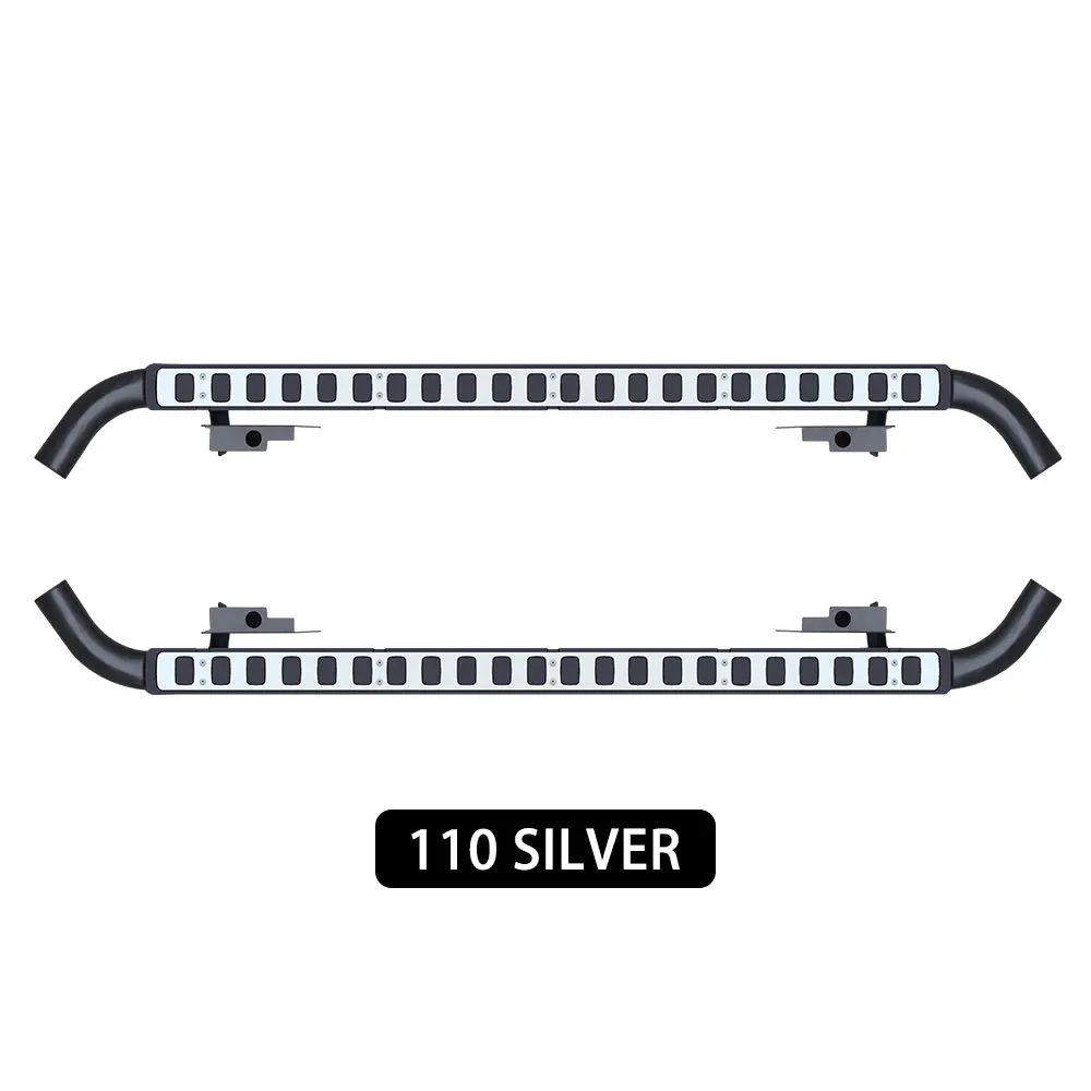 

Fits for land rover defend 110 2Pcs left right running board side steps nerf bar car pedal side stairs