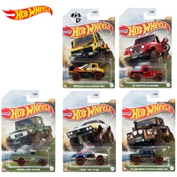 original hot wheels car mud runner off road truck diecast 164 benz unimog jeepster toyota kids boys toys for children gift