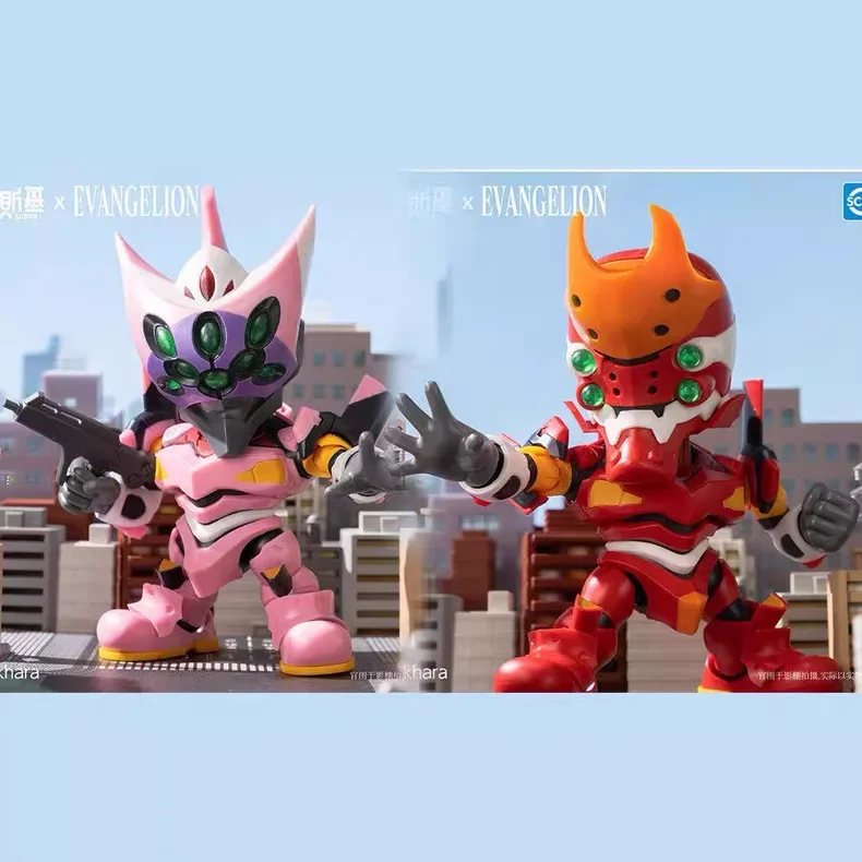 Фото В наличии: Оригинальные сборные фигурки YOLOPARK SOSKILL NEON GENESIS EVANGELION Q-версии BUILD BOX SOSKILL Movability Mooel Toys №3