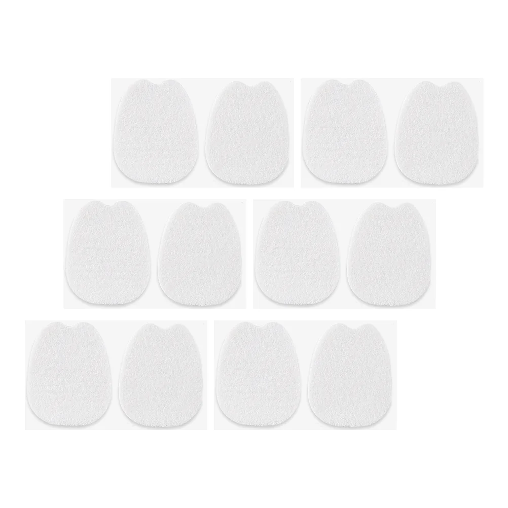 

6 Pairs of Wear-resistant Forefoot Mat Felt Adhesive Foot Pads Shoes Accessories