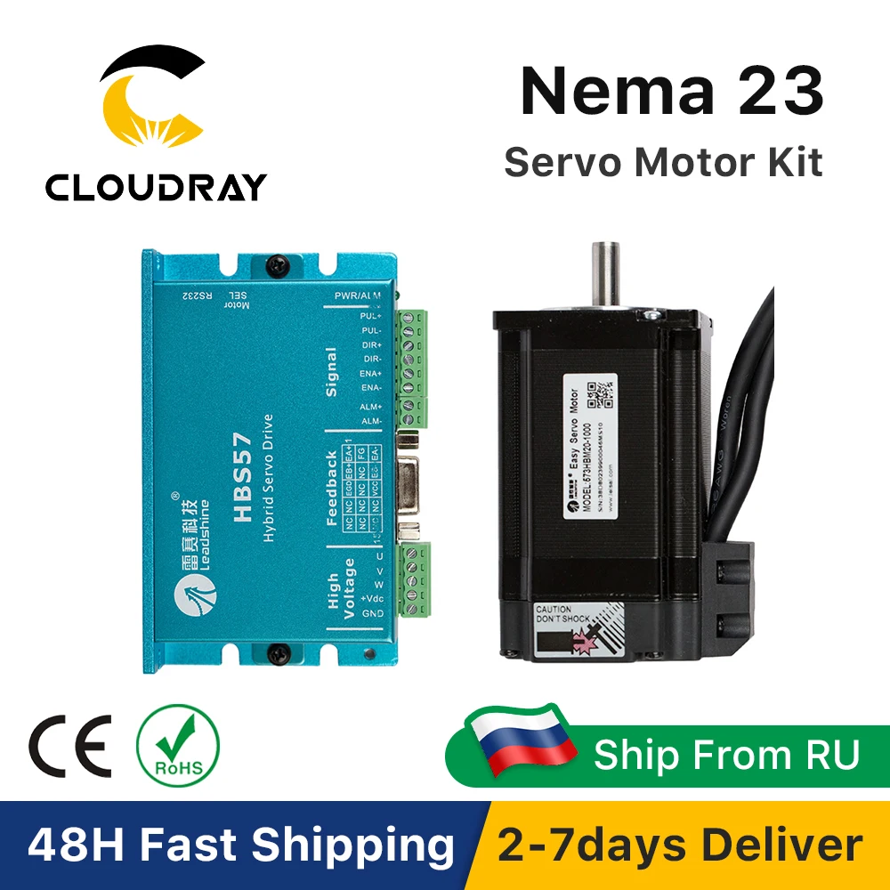 

Шаговый двигатель Leadshine HBS57+573HBM20-1000