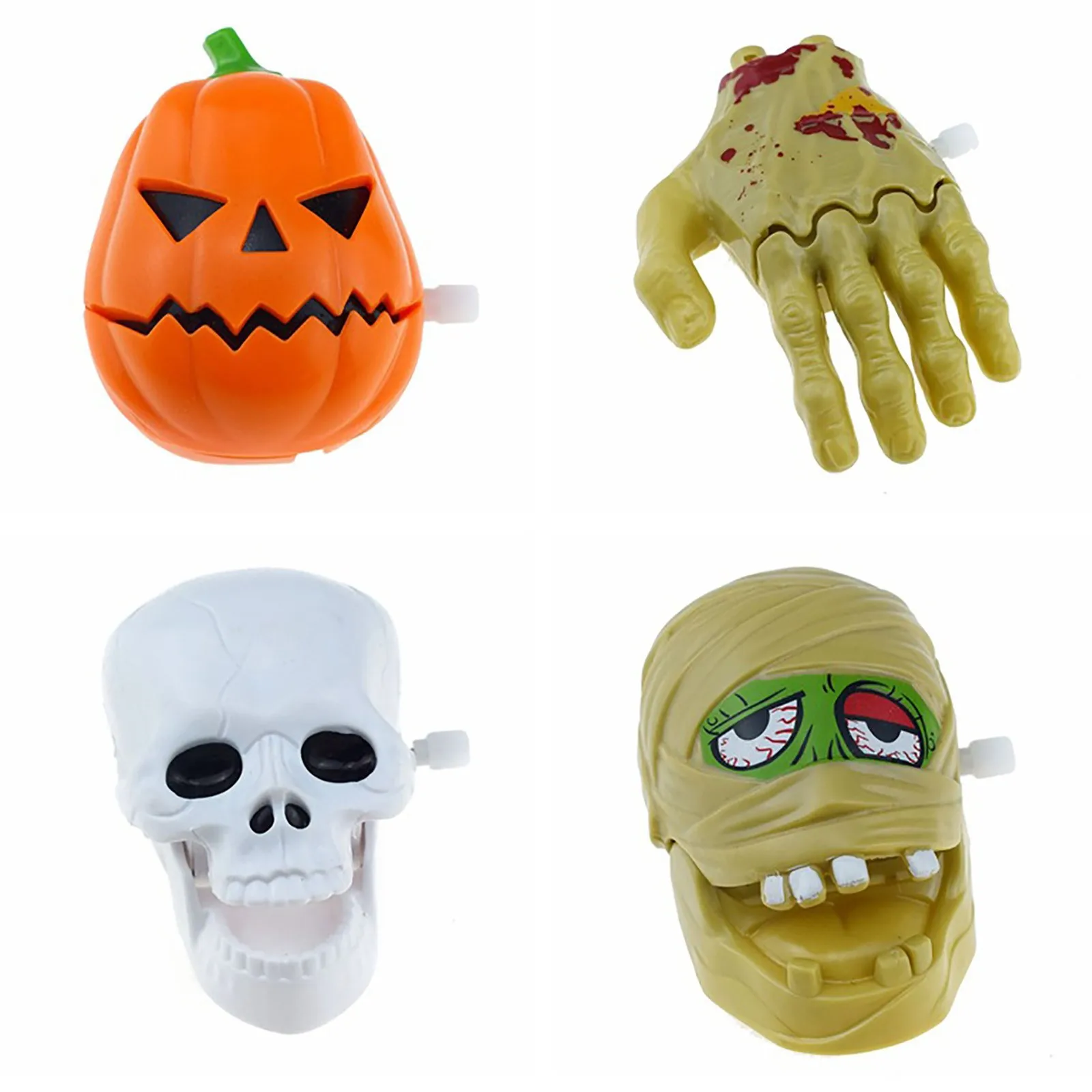 

Powered 20 Halloween Toys Clockwork Wind Hand 4PCS Educational Gift Pumpkin Up Novelty funny toy