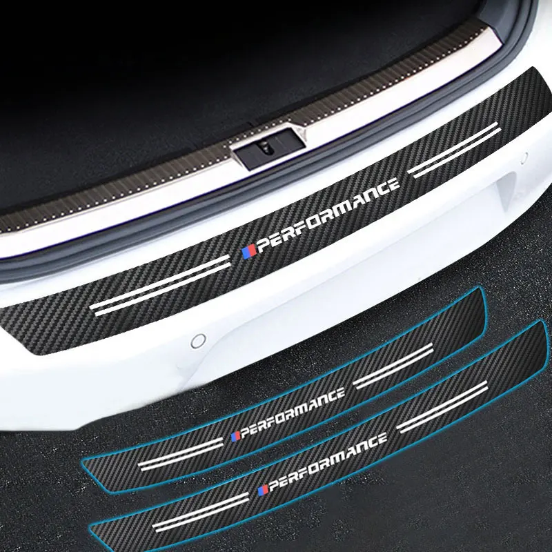 

1pcs Car Rear Carbon Fiber Rear Guard Protection Sticker For BMW M M3 M4 M5 X1 X5 X3 X7 X6 F10 F20 F22 F30 G20 G30 Performance