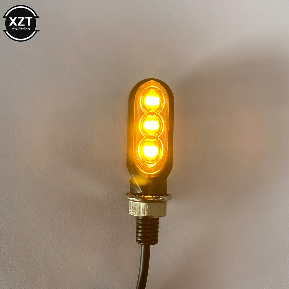 Мотоцикл 3LED динамический плавный свет мини мотоцикл указатель поворота