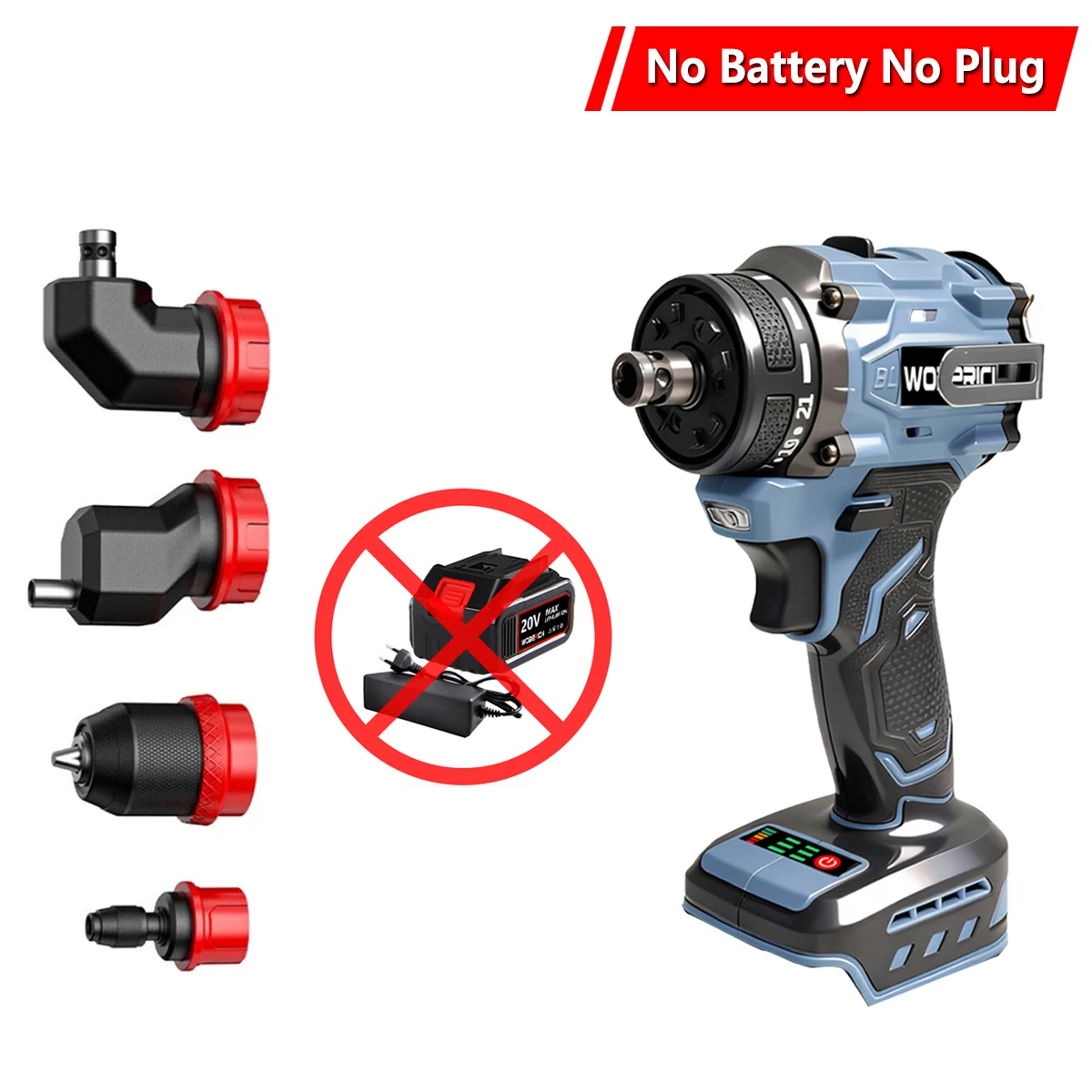 

Беспроводной аккумуляторный шуруповерт WOBERICH LB176 18В brushless 2 в 1