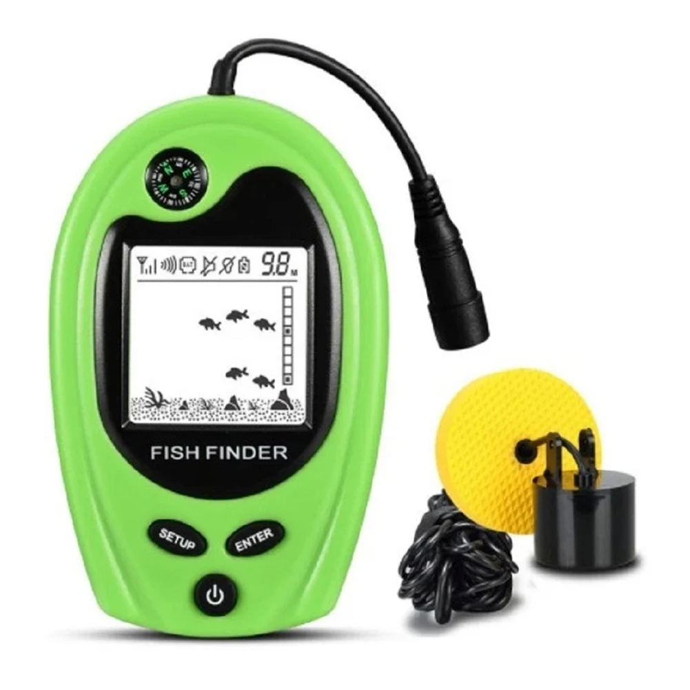 

100m Sonar LCD Fishfinder Fishing Lure Echo Sounder Fishing Finder for Lake Sea Ice Fishing