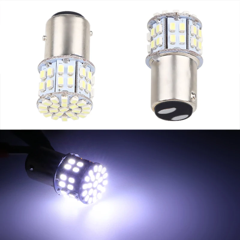 2 шт. габаритные фонари багажника 1157 белый 3020 50SMD светодиодный 12 В сигнальный