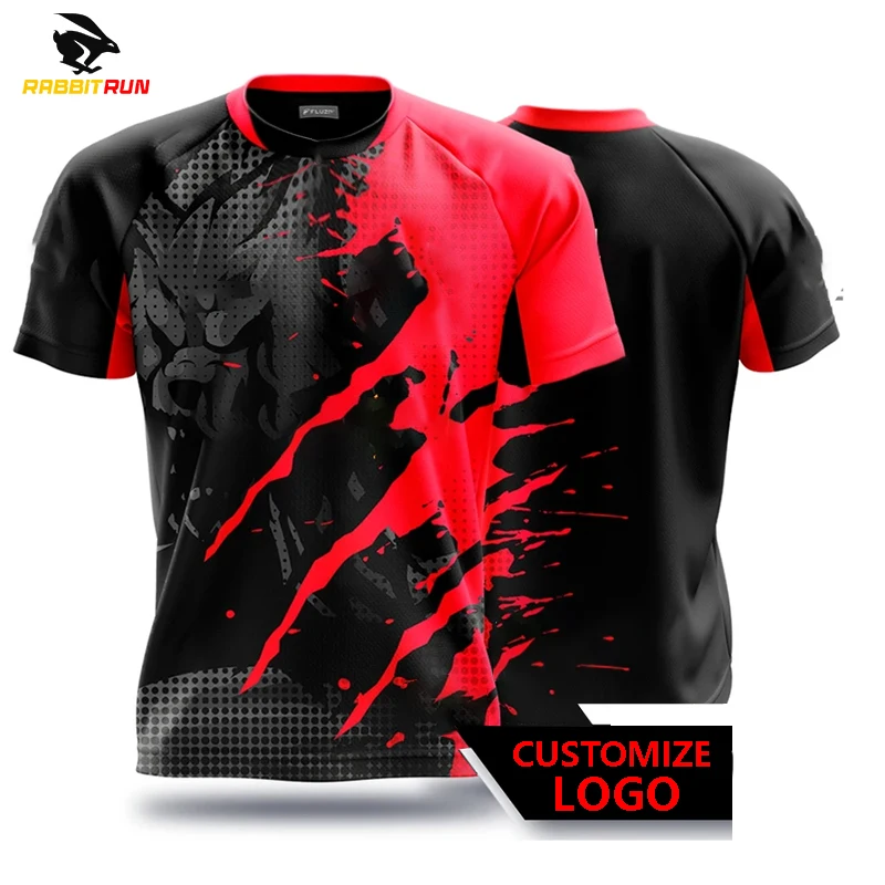 

New Men's T-shirts for Men Quick-Drying Tees Shirt Uniforms Game competition Clothing Printed T-shirts Boys Breathable Sport