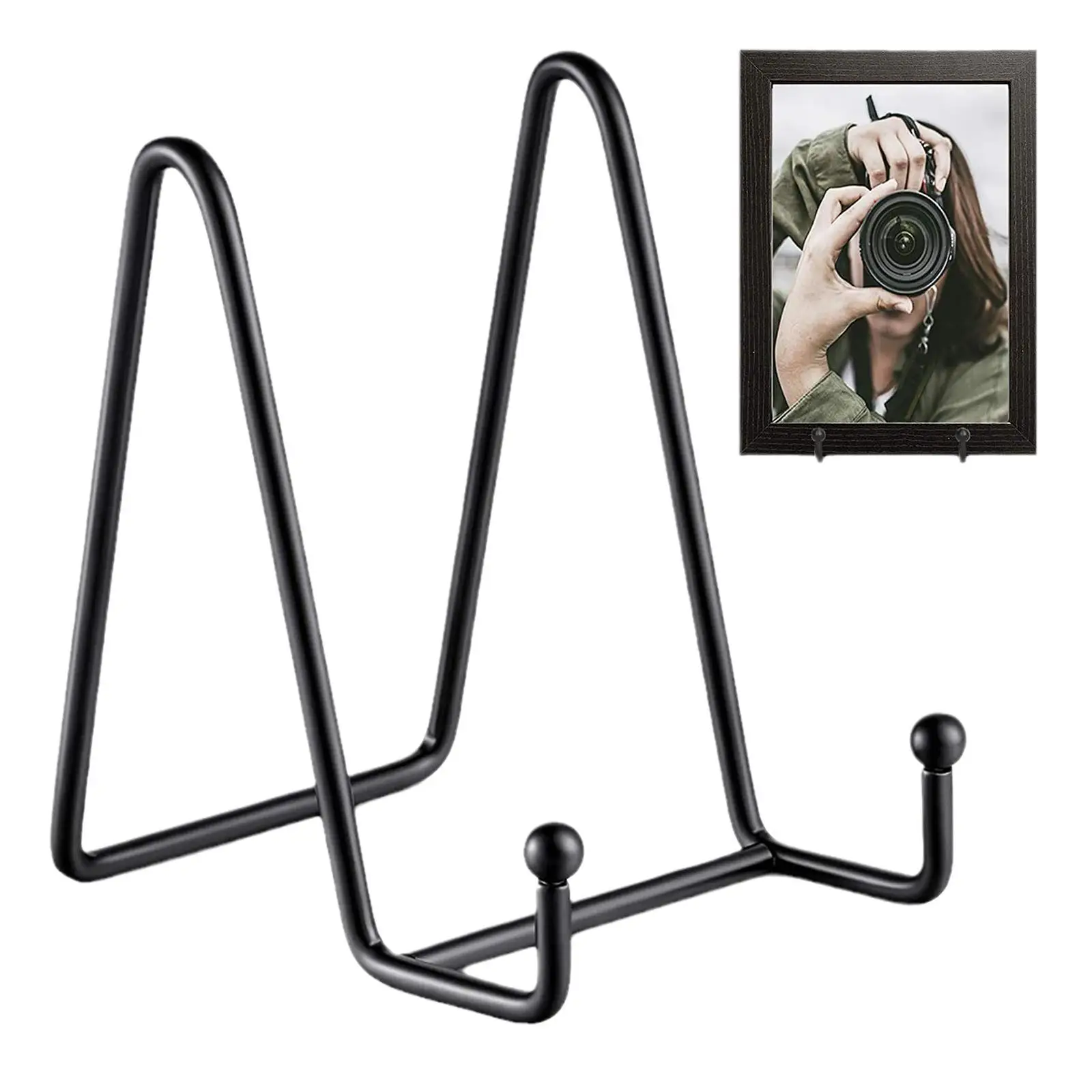 

Iron Art Display Stands Frame For Picture Decorative Plate Book Photo Easel Artistic Work Home Office Banquet Storage Ornaments