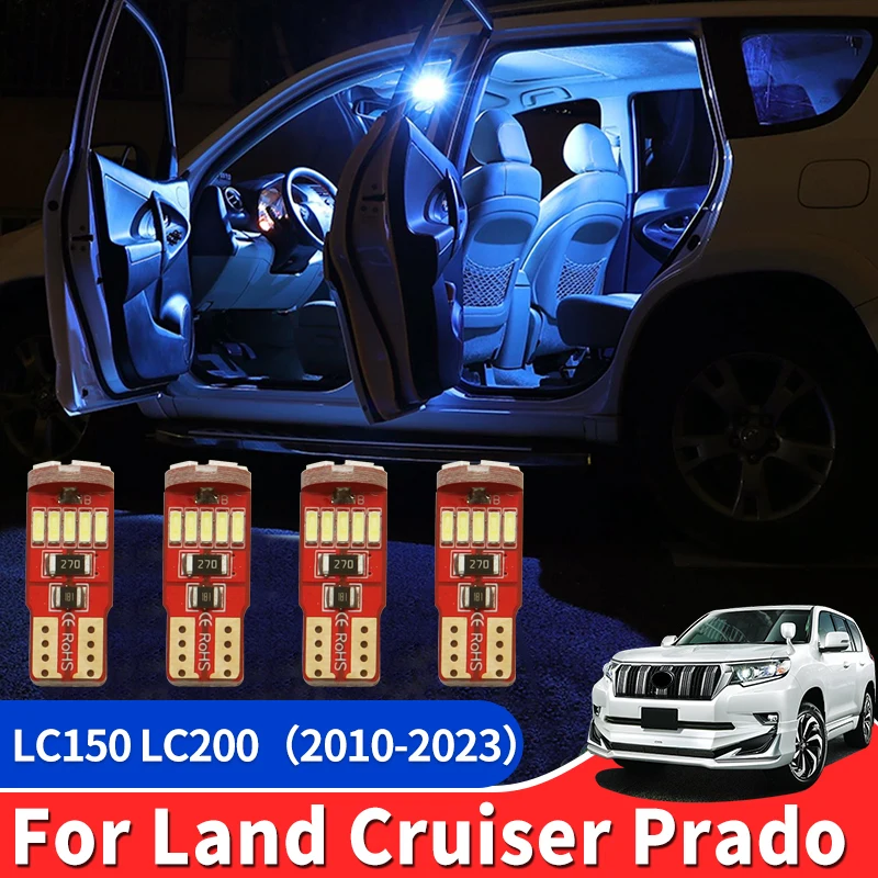

For Toyota Land Cruiser Prado 150 2010-2023 Interior Accessories Cosmetic Mirror Reading Light Lc150 Fj150 Top LED Lighting Lamp