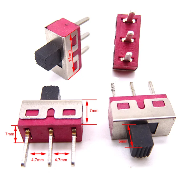 

10 шт. ползунковые переключатели TS-13