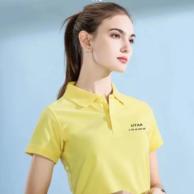 23 summer new breathable golf UTAA brand Polo shirt ladies casual short-sleeved summer ladies Polo shirt sports T-shirt.